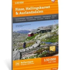 Finse, Hallingskarvet & Aurlandsdalen Wanderkarte 1:50.000 - Calazo Norwegen Turkart