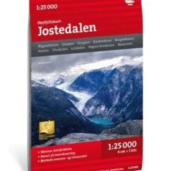 Jostedalen Wanderkarte 1:25.000 - Calazo Norwegen Hoyjfellskart