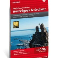 Lofoten: Austvaegoya - Svolvaer Wanderkarte 1:30.000 - Calazo Norwegen Hoyjfellskart