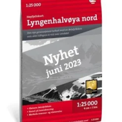 Lyngenhalvoya Nord Wanderkarte 1:25.000 - Calazo Norwegen Hoyjfellskart