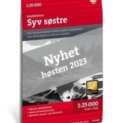Syv Sostre & Donnamannen Wanderkarte 1:25.000 - Calazo Norwegen Hoyjfellskart