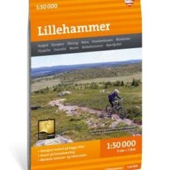 Lillehammer Wanderkarte 1:50.000 - Calazo Norwegen Turkart