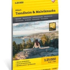 Trondheim & Malvikmarka Wanderkarte 1:25.000 - Calazo Norwegen Stikart