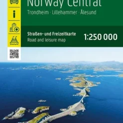 Norwegen Mitte - Trondheim, Lillehammer, Alesund, Straßenkarte 1:250.000, Freytag Und Berndt