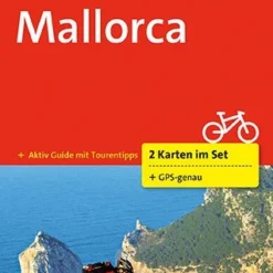 Kompass Fahrradkarte Blatt 3500 Mallorca, 2-teiliges Set Mit Kurzführer 1:75.000