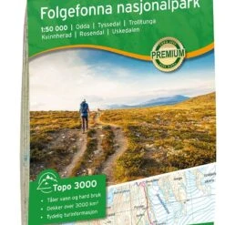 Folgefonna Nasjonalpark Topographische Wanderkarte 1:50.000 Bl. 3005 - Nordeca Topo 3000