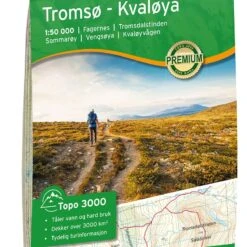 Tromso Kvaloya Topographische Wanderkarte 1:50.000 Bl. 3010 - Nordeca Topo 3000