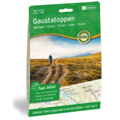 Gaustatoppen Topografische Wanderkarte 1:50.000 Bl. 3018 - Nordeca Topo 3000