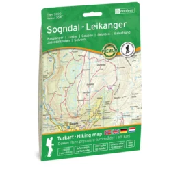 Sogndal-Leikanger Topografische Wanderkarte 1:50.000 Bl. 3041 - Nordeca Topo 3000