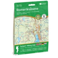 Romeriksasene Topographische Wanderkarte 1:50.000 Bl. 3053 - Nordeca Topo 3000
