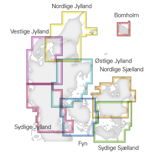 Fünen & Alsen Radwanderkarte (Dänemark - Fyn, Als, Ærø) 1:100.000 Bl. 3/8 Nordisk – Bild 2