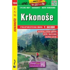 Riesengebirge / Krkonose Radwanderkarte 1:60.000 - SHOCart 104