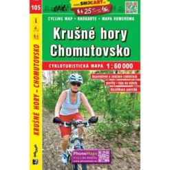 Krusne Hory / Erzgebirge, Komotau Radwanderkarte 1:60.000 - SHOCart 105