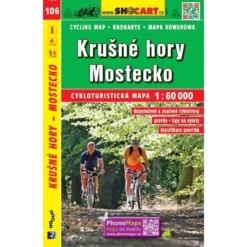 Krusne Hory / Erzgebirge, Brüx Radwanderkarte 1:60.000 - SHOCart 106