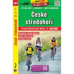Böhmisches Mittelgebirge Radwanderkarte 1:60.000 - SHOCart 107