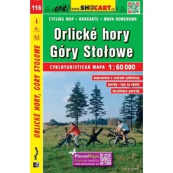 Orlicke Hory / Adlergebirge, Heuscheuergebirge Radwanderkarte 1:60.000 - SHOCart 116