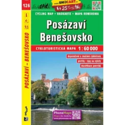 Sazave-Land, Beneschau Radwanderkarte 1:60.000 - SHOCart 126