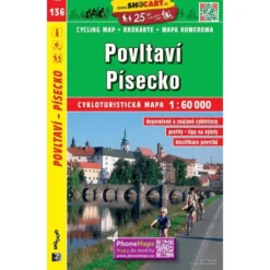 Moldauland, Pisek Radwanderkarte 1:60.000 - SHOCart 136