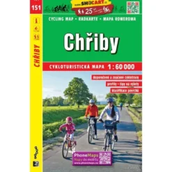 Chriby / Marsgebirge Radwanderkarte 1:60.000 - SHOCart 151