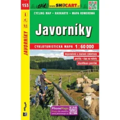 Javornik-Gebirge Radwanderkarte 1:60.000 - SHOCart 153