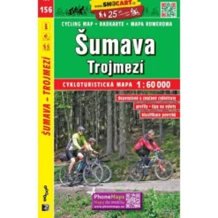 Böhmerwald Dreieckmark Radwanderkarte 1:60.000 - SHOCart 156