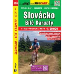 Mährische Slowakei, Weiße Karpaten Radwanderkarte 1:60.000 - SHOCart 170