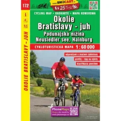 Umgebung Von Bratislava Süd Radwanderkarte 1:60.000 - SHOCart 172