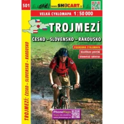 Dreiländereck: Länder:Tschechien|Länder:Slowakei|Länder:Österreich Radwanderkarte 1:50.000 - SHOCart