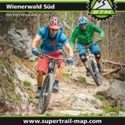 Supertrail Map Wienerwald Süd Mountainbike-Karte, Bike-Karte 1:50.000, Wasser- / Reissfest (STM)