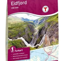 Norwegen Topographische Wanderkarte Eidfjord 1:50.000, Turkart 2677