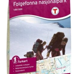 Folgefonna Nationalpark Wanderkarte 1:50.000, Turkart 2663