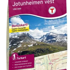 Jotunheimen West / Vest Wanderkarte 1:50.000 – Norwegen, Turkart 2505 Von Nordeca