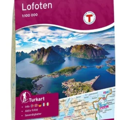 Lofoten Wanderkarte 1:100.000 – Norwegen, Turkart 2549 Von Nordeca