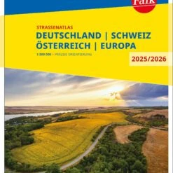 Falk Straßenatlas 2025/2026 Deutschland, Schweiz, Österreich 1:300.000