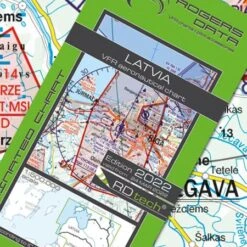 VFR Luftfahrtkarte 2023 - Latvia 1:500.000