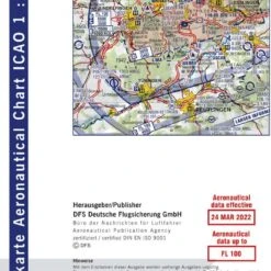 ICAO Karte Stuttgart 1:500.000 (Ausgabe 2022)