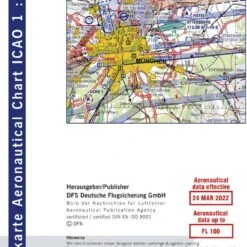 ICAO-Karte München 1:500.000 (Ausgabe 2022)