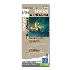ICAO Luftfahrtkarte Frankreich 1: Nordwest 1:500.000 Edition 2018