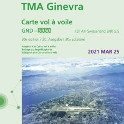 Segelflugkarte Schweiz 2022, 1:300.000