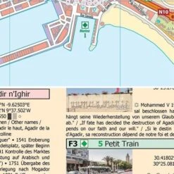 Stadtplan Agadir - Cityplan Inezgane 1:15.000 + GPS-Waypoints